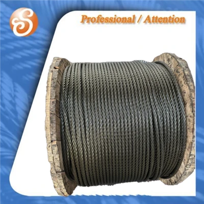 Ungalvanized 6x 12+7FC Steel Cable 1000M DIN