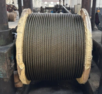 Ungalvanized 6x12+7FC Steel Cable 1000M DIN